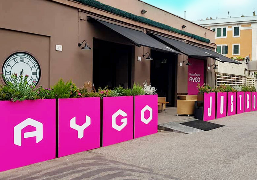 Allestimenti evento Aygo