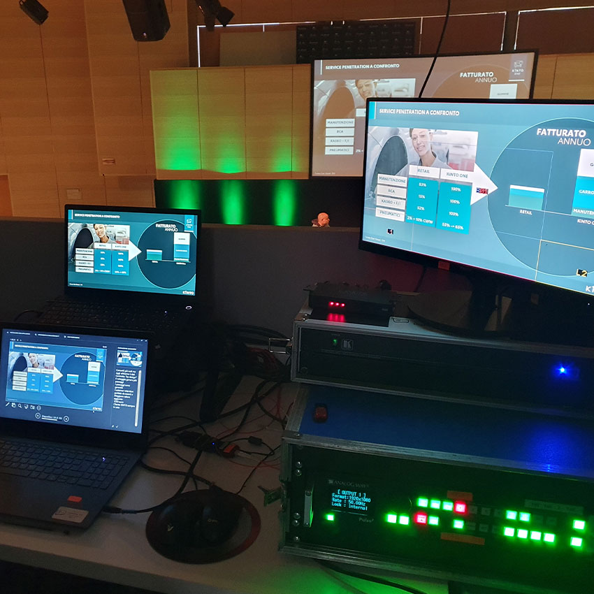 strumentazione regia proiezione presentazione power point